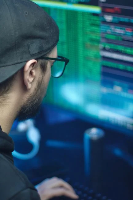 Une tablette affichant un site web financier, accompagnée d’un clavier blanc et d’une souris. Parfait pour des visuels de stock sur le thème de la technologie.